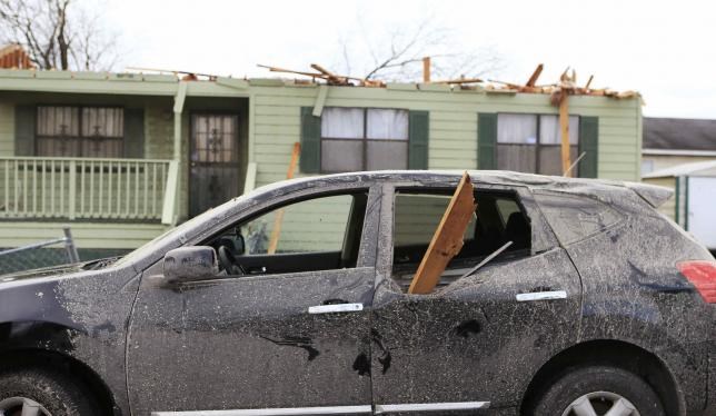 Mưa bão gây hậu quả nghiêm trọng tại Birmingham, Alabama. (Ảnh: Reuters)