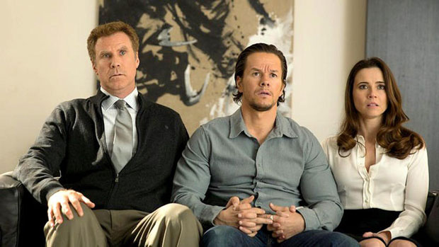 Từ trái qua, lần lượt các diễn viên Will Ferrell, Mark Wahlberg và Linda Cardellini trong phim Daddy’s Home.