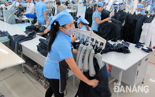 Workers at the 29 March Textiles and Garments Company