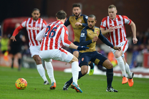 Walcott đã không thể hiện được nhiều điều trước Stoke City