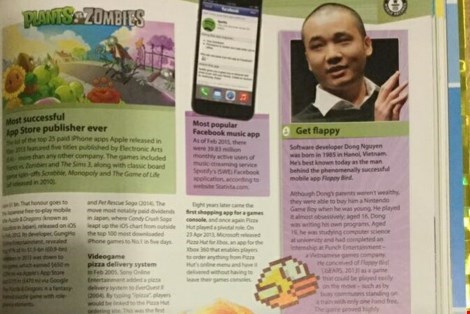 App developer Nguyen Ha Dong becomes the only Vietnamese to get in the Guiness Book of World Records 2016 (Source: http://laodongthudo.vn)