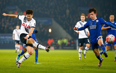 Son Heung Min tỏa sáng giúp Tottenham đánh bại Leicester. 