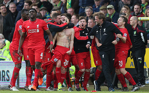 Liverpool thắng Norwich City trong trận cầu 