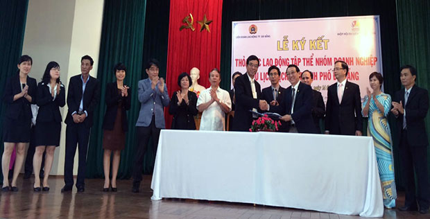 Lễ ký kết TƯLĐTT nhóm doanh nghiệp du lịch và dịch vụ tại TP. Đà Nẵng.