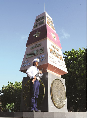 A naval soldier on duty safeguarding the archipelago