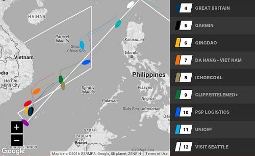 Latest positions - 07.00 8 February (source: Clipper Race website)