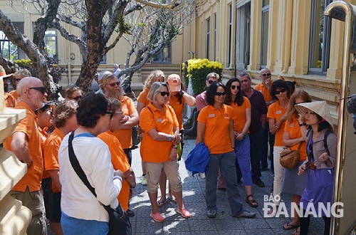 The Da Nang-Viet Nam crew visiting the Museum of Cham Sculpture