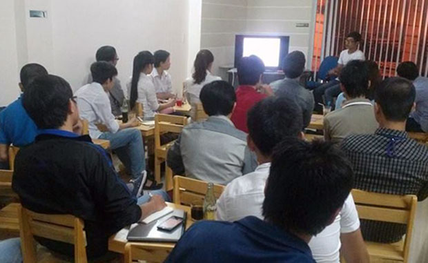 Một buổi chia sẻ kinh nghiệm và kiến thức với cộng đồng Marketing Online tại Đà Nẵng do SMOD tổ chức,thu hút sự quan tâm của khá nhiều bạn trẻ. (Ảnh do SMOD cung cấp)
