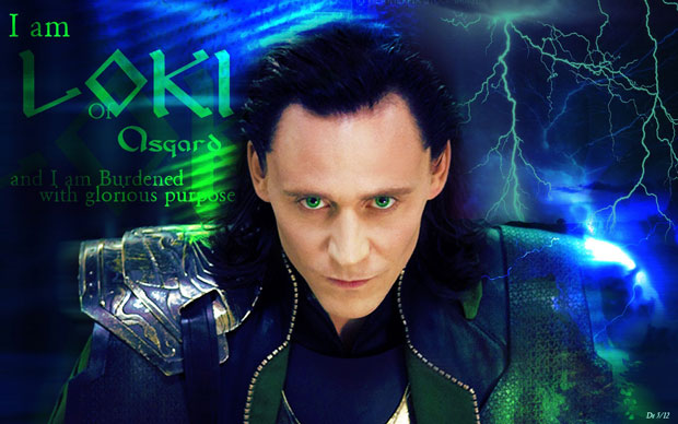 Nam diễn viên Tom Hiddleston với vai Loki trong loạt phim The Avengers.