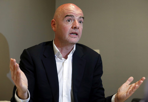 Tổng thư ký UEFA Gianni Infantino. Ảnh: Reuters.