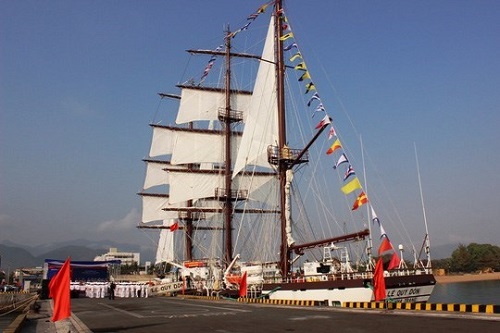 The 286 Le Quy Dong sail ship (Source:VNA)