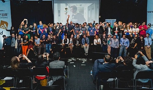 A 500 Startups-backed event is seen in this photo posted on the company's Facebook on March 1, 2016