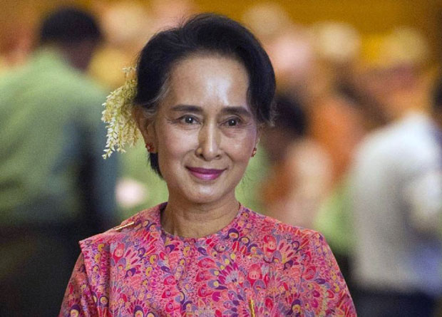 Bà Aung San Suu Kyi không thể trở thành tổng thống, theo quy định của Hiến pháp Myanmar.         Ảnh: AFP