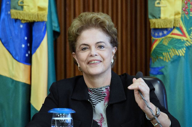 Tổng thống Dilma Rousseff đang đối mặt với áp lực từ chức.      		                    Ảnh: AFP