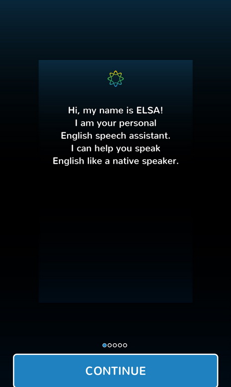 A screenshot of the interface of ELSA