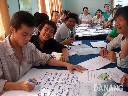 Participants at a pre-marital reproductive health educational class