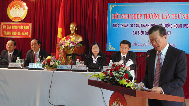 Ban Thường trực Ủy ban MTTQ Việt Nam thành phố tổ chức hội nghị hiệp thương lần thứ nhất thỏa thuận cơ cấu, thành phần, số lượng người ứng cử đại biểu Quốc hội khóa XIV và đại biểu HĐND thành phố nhiệm kỳ 2016-2021. 