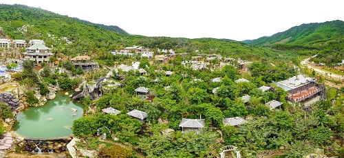 An architect's model of the Da Nang Hot Spring Park (Photo: http://www.dhcgroup.vn)