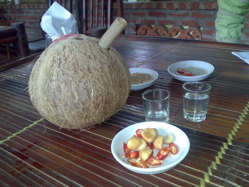  The special coconut wine