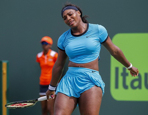 Serena thua trận đầu tiên ở Miami từ 2012 tới nay