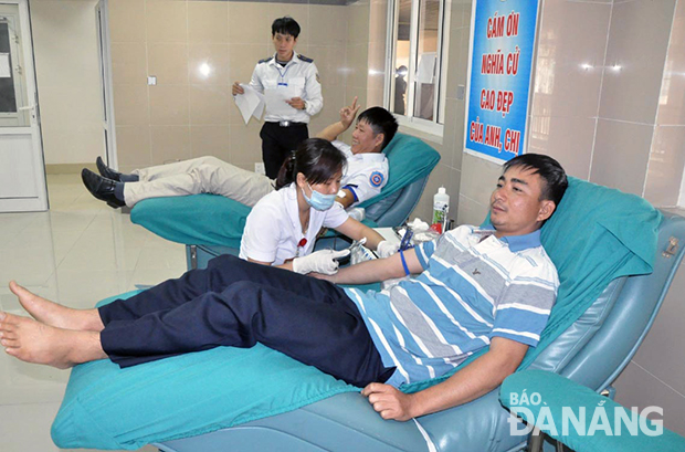 Hoạt động hiến máu tình nguyện của Đà Nẵng diễn ra quanh năm với lực lượng tham gia hùng hậu.