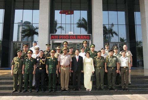 The group of foreign defence and military attachés in Viet Nam (Photo: dantri.com.vn)