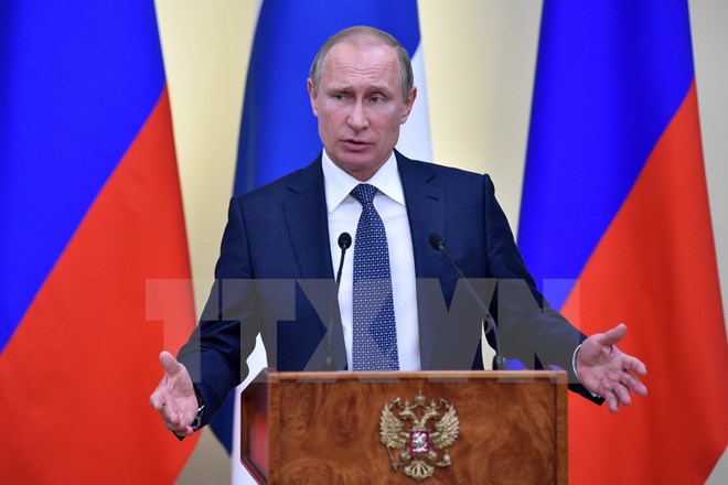 Tổng thống Vladimir Putin. (Nguồn: AFP/TTXVN)