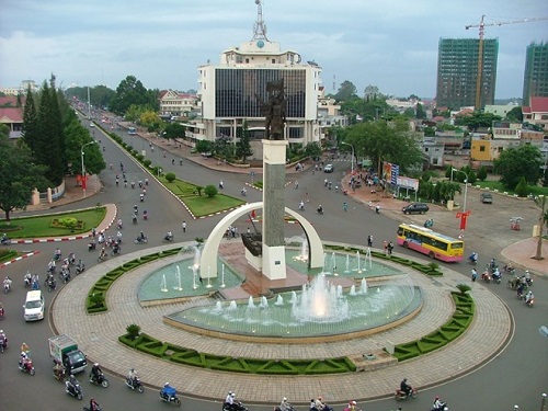 Buon Ma Thuot city of Vietnam's Dak Lak province which is located in the Cambodia-Laos-Viet Nam development triangle area. 