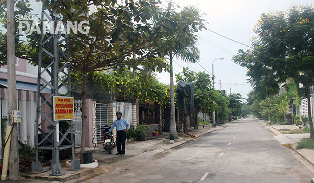 Một đoạn đường an toàn, văn minh, xanh - sạch - đẹp, do Cựu chiến binh phường Hòa An (quận Cẩm Lệ) quản lý.  