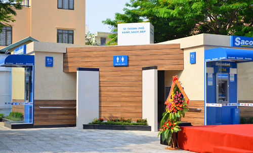 The new toilet block (Photo: Internet)