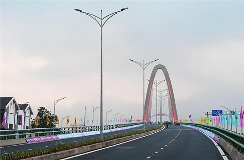 The Hue T-junction, one of the important traffic infrastructure projects in Da Nang that help ease traffic in the city's north part. (Source: VNA)