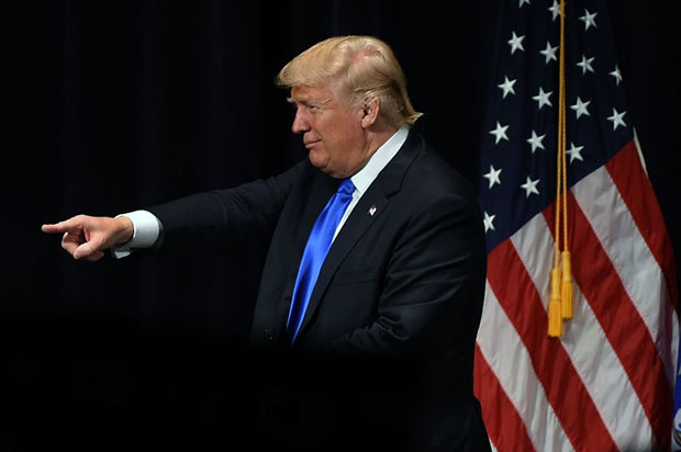 Tỷ phú Donald Trump cầm chắc tấm vé đại diện của đảng Cộng hòa để tranh cử tổng thống. 		            Ảnh: AFP