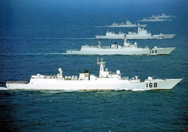 Các tàu chiến của Trung Quốc. (Nguồn: chinesemilitaryreview.blogspot.com)