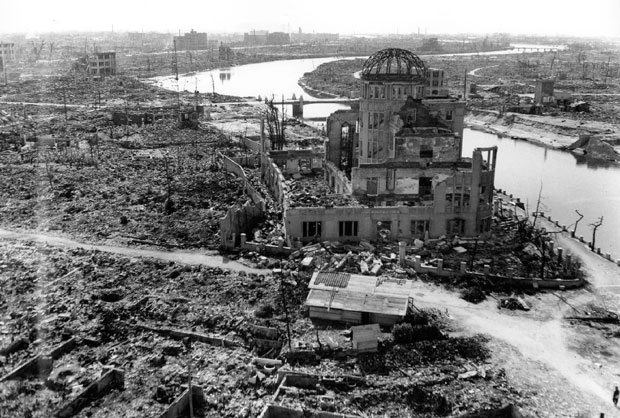 Thành phố Hiroshima 3 tháng sau khi bị ném bom nguyên tử. 