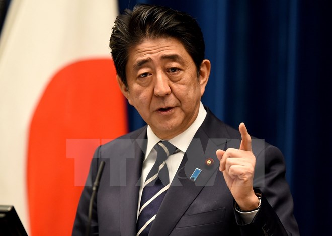 Thủ tướng Nhật Bản Shinzo Abe. (Nguồn: AFP/TTXVN)