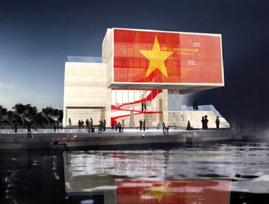  The proposed exhibition house as seen from Hoang Sa