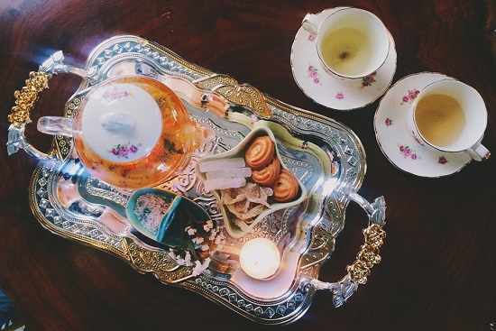 English afternoon tea set