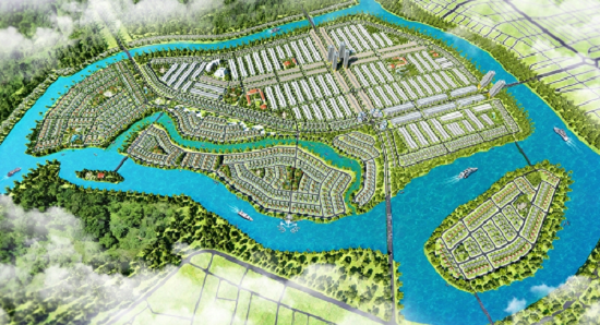  An architect's drawing of the Han River Village project in Ngu Hanh Son District