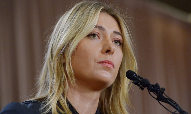 Maria Sharapova bị cấm thi đấu 2 năm. (Nguồn: Getty Images)