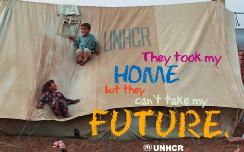 Hình ảnh của UNHCR về Ngày tị nạn thế giới.