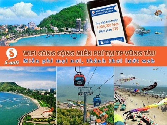 The Saigon Posts and Telecommunications Service Joint-Stock Corporation has begun to offer free public wifi in Vung Tau (Source: VNA)