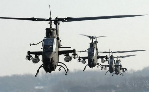 Máy bay trực thăng Cobra (AH-1S) của quân đội Hàn Quốc. (Nguồn: AFP)