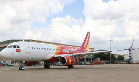 The Airbus A320 coded VN-A675 is seen at Tan Son Nhat International Airport in Ho Chi Minh City on June 16, 2016 in this photo provided by Vietjet.