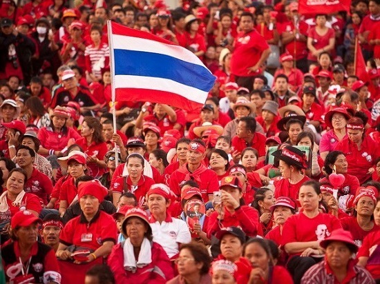 A group of Red-shirts in Thailand (Photo:Internet)