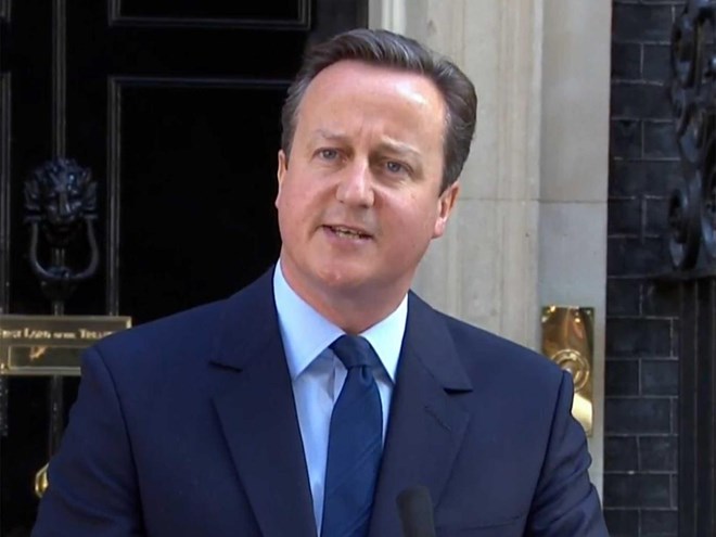 Thủ tướng Anh David Cameron đã tuyên bố từ chức (Nguồn: Independent)