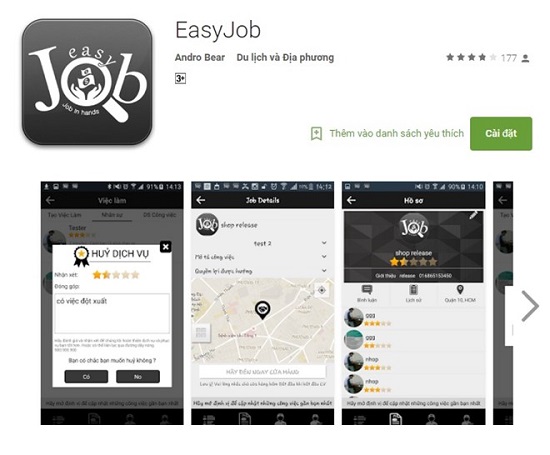 The Easyjob app on Google Play (Photo: Google Play)