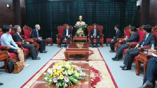 Representatives of Marquardt Group and Da Nang city at the meeting (Photo: baodautu.vn)