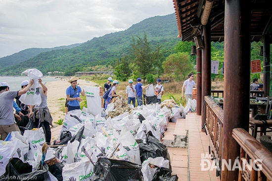   Some of the garbage collected