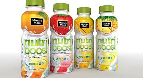 The Ministry of Health has suspended sales of 13 beverage products of Coca-Cola Vietnam categorised as “supplement food”, including Minute Maid Nutriboost milk drinks. (Photo: Coca Cola)