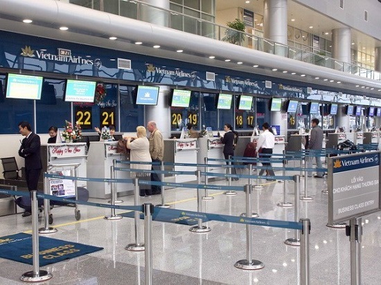 Check-in counters at Da Nang International Aiport. (Photo: VNA)